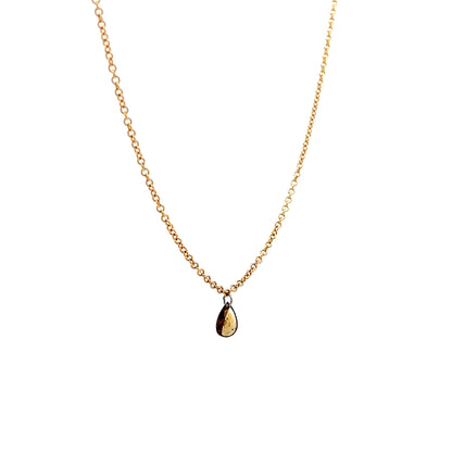 .38 Rose Cut Diamond Pendant Necklace in 18k