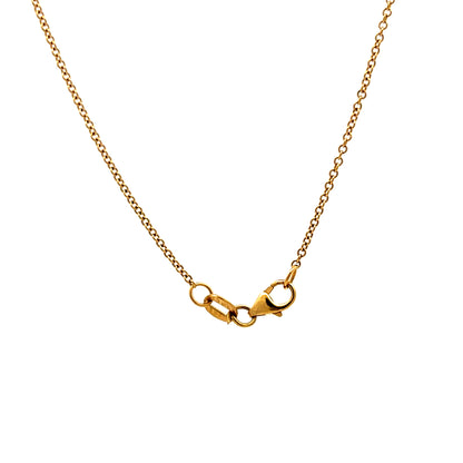 .38 Rose Cut Diamond Pendant Necklace in 18k