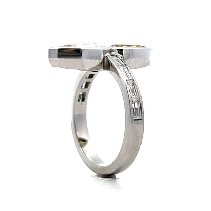 1.03 Pear Diamond Toi Et Moi Engagement Ring Platinum