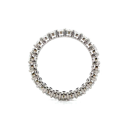 2.81 Oval Diamond Eternity Band in 18k White Gold