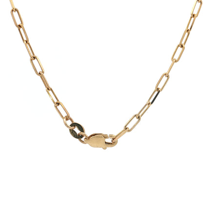 3.43 Cushion Emerald Pendant Necklace 14k Yellow Gold