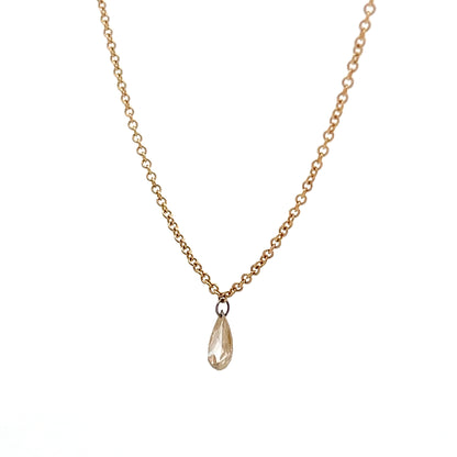 .51 Pear Cut Diamond Pendant Necklace in 18k