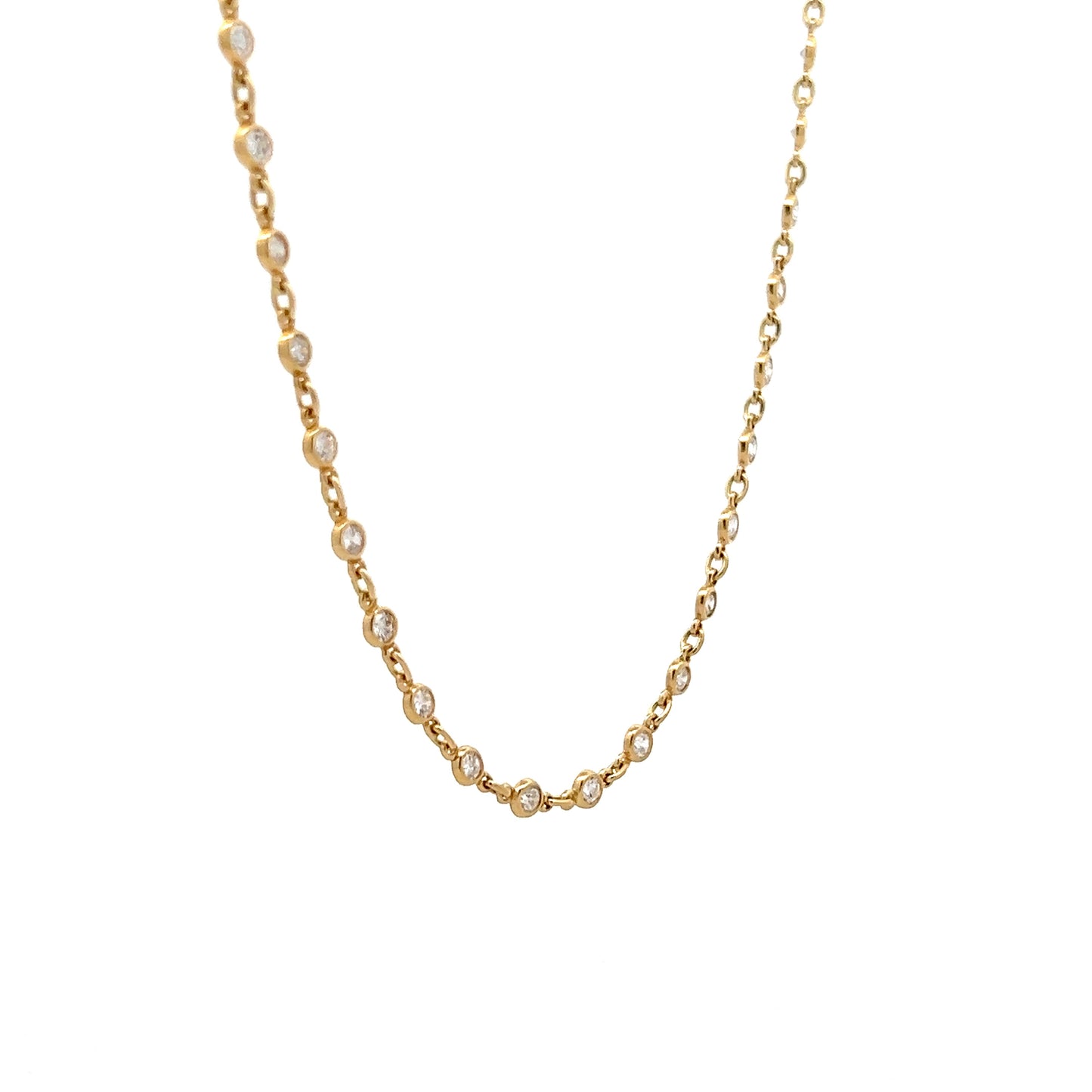 2.25 Diamonds by the Yard Necklace in 18k