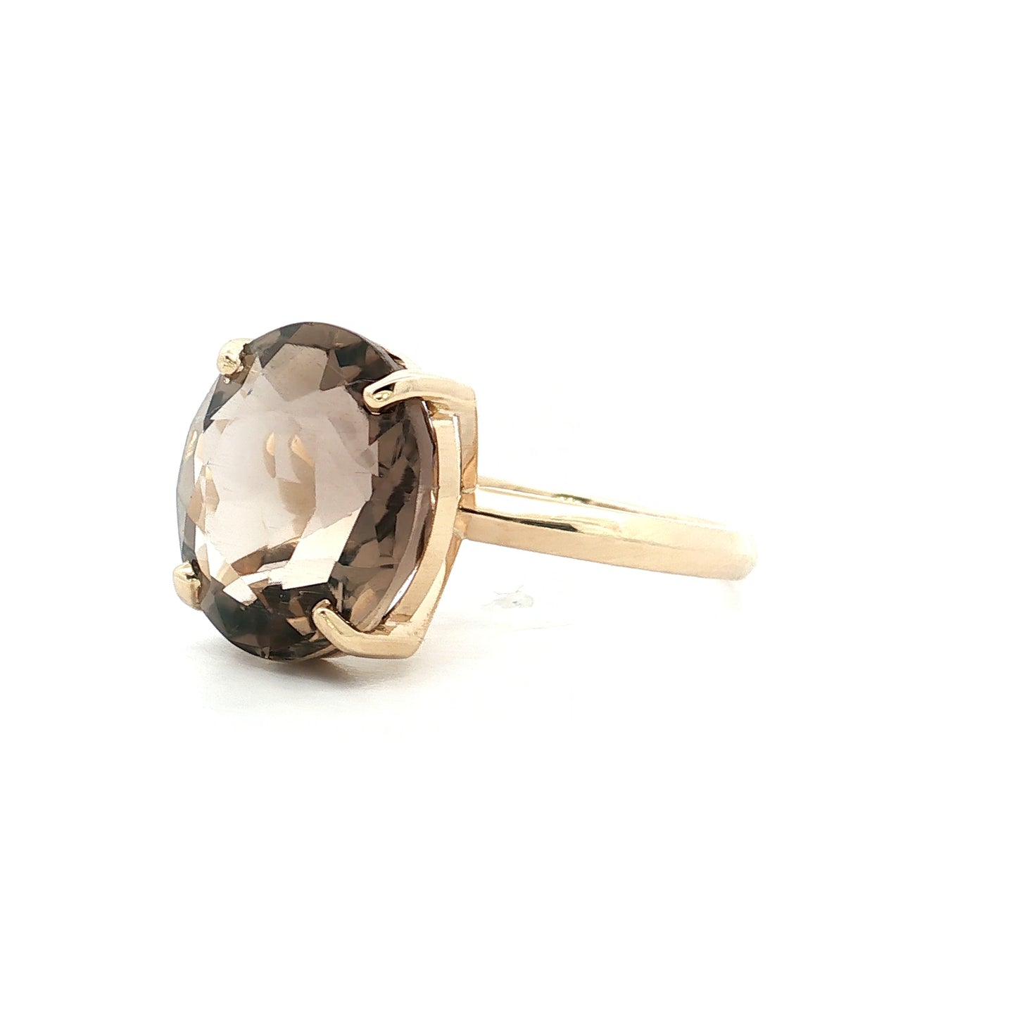 10.96 Filigree x Eleanor Leftwich Smokey Quartz Cocktail Ring 14k