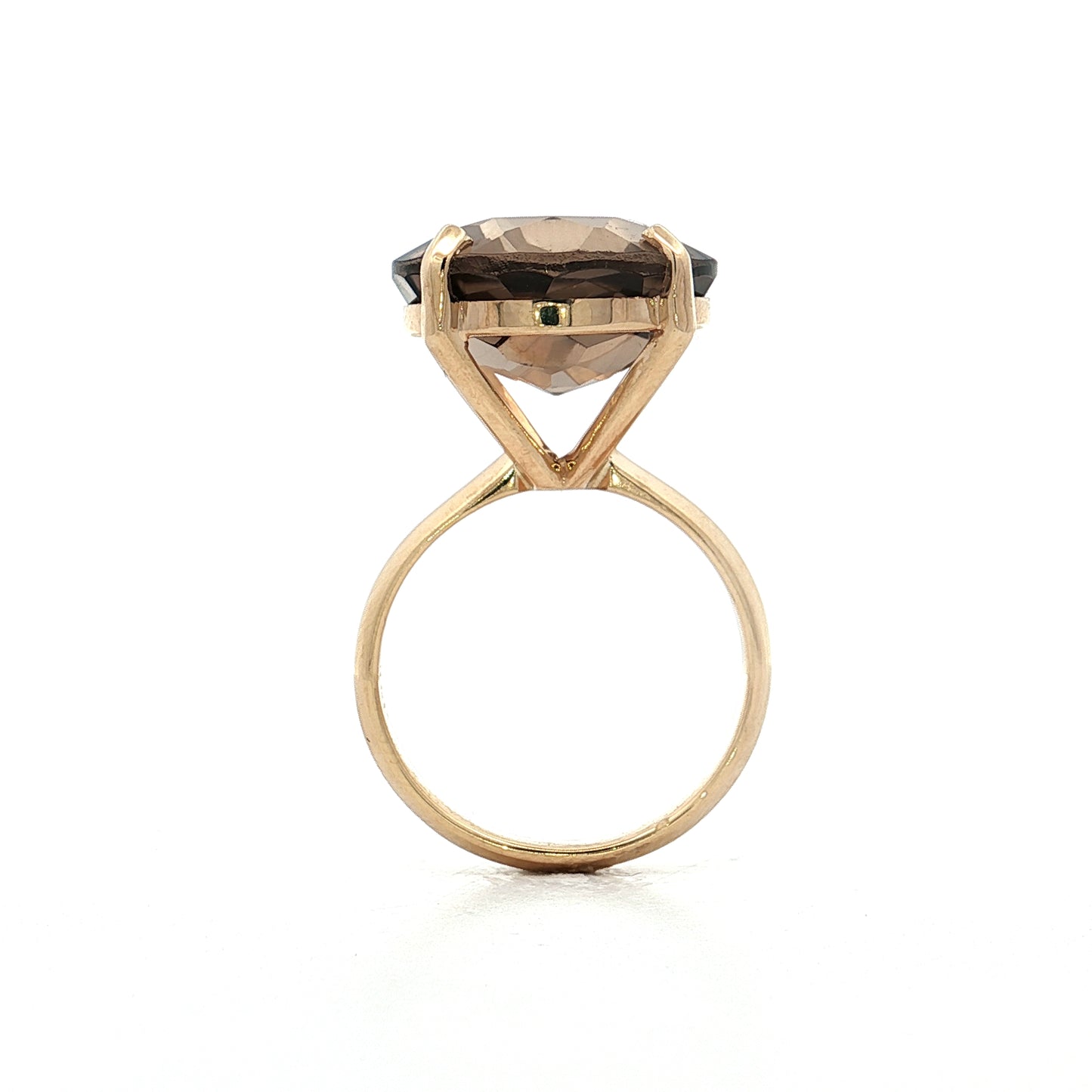 10.96 Filigree x Eleanor Leftwich Smokey Quartz Cocktail Ring 14k