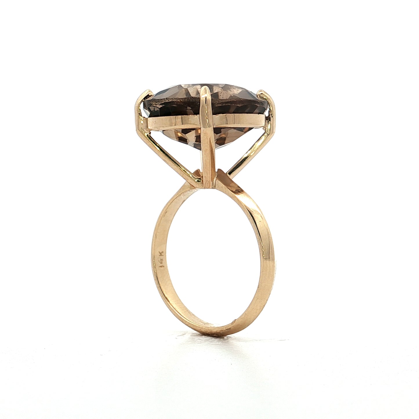 10.96 Filigree x Eleanor Leftwich Smokey Quartz Cocktail Ring 14k