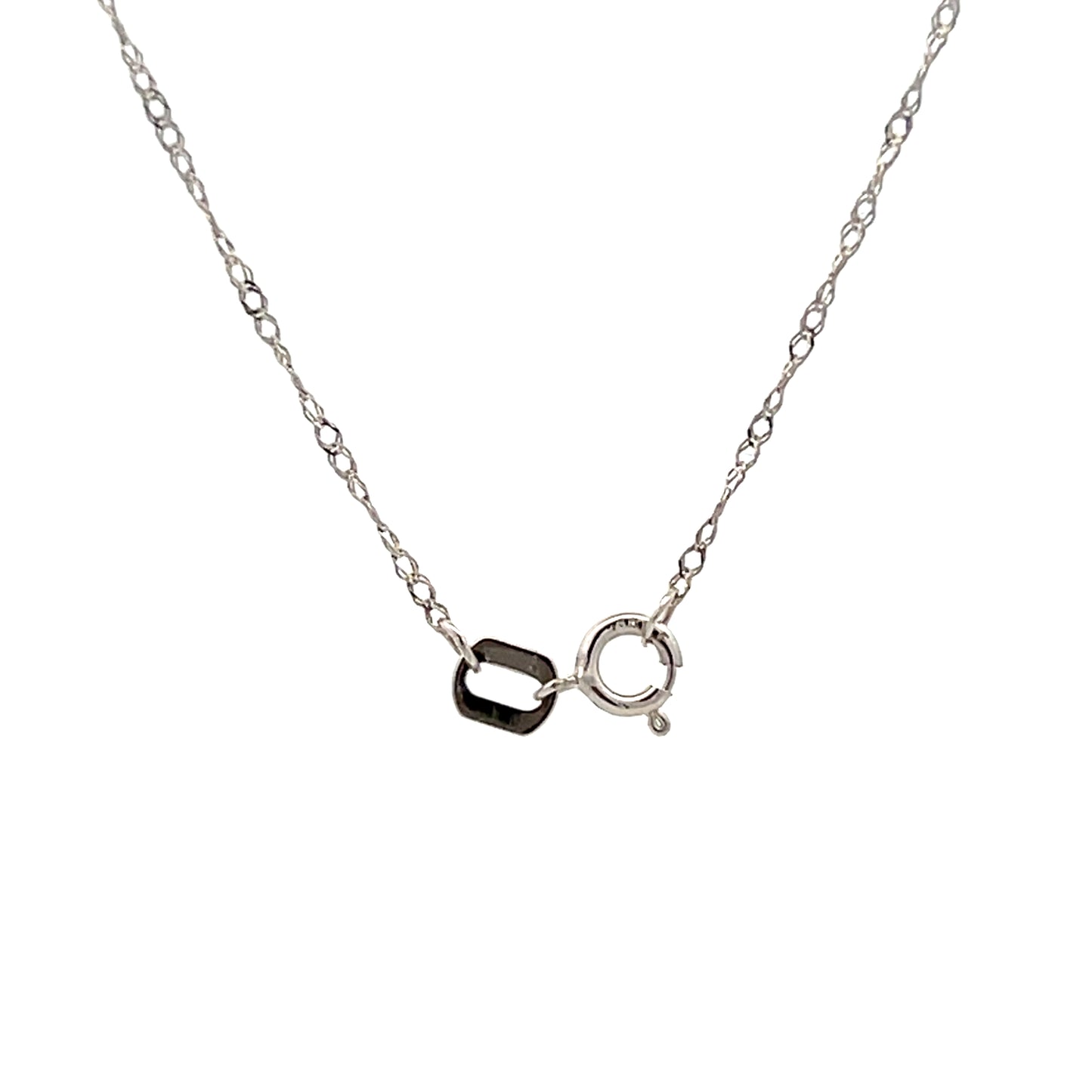 Sapphire & Diamond Bar Pendant Necklace in Platinum