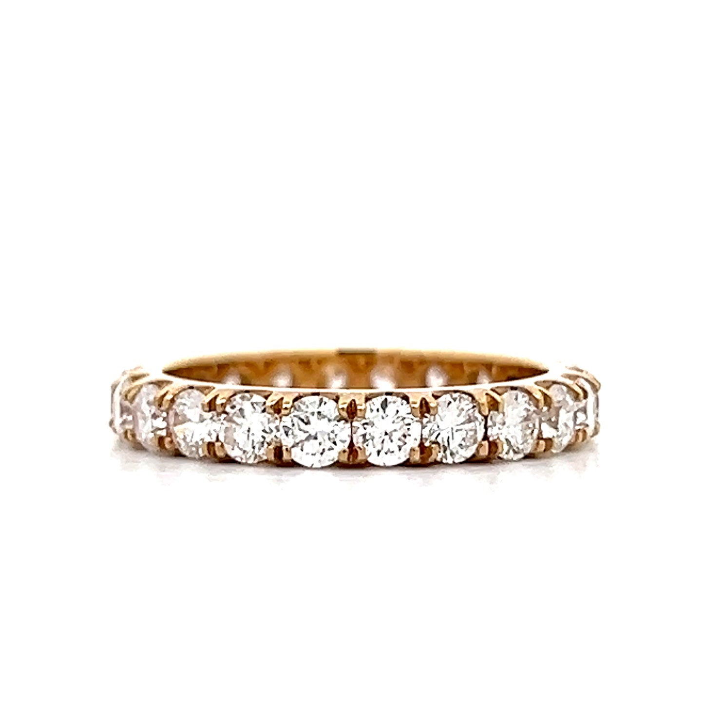 2.20 Diamond Eternity Wedding Band in 14k Yellow Gold