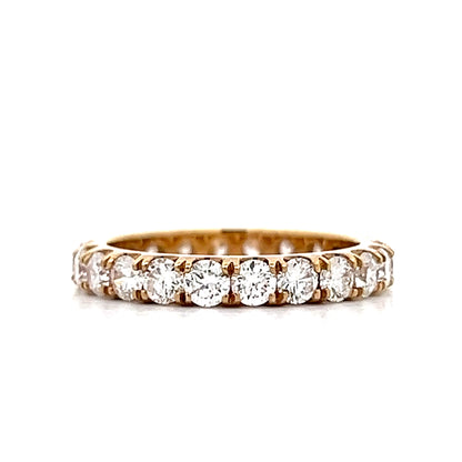 2.20 Diamond Eternity Wedding Band in 14k Yellow Gold