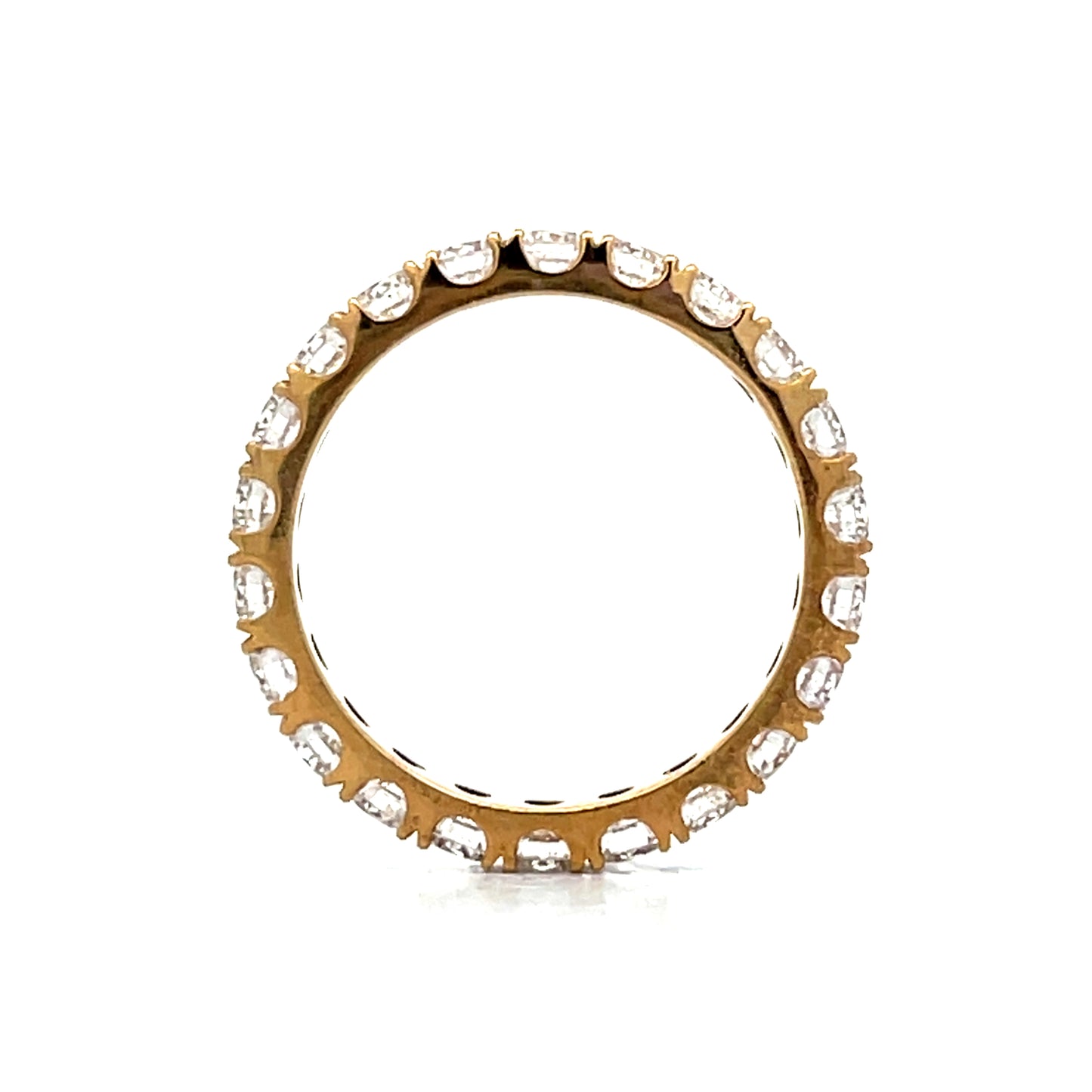 2.20 Diamond Eternity Wedding Band in 14k Yellow Gold