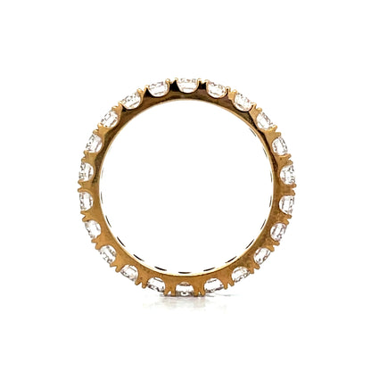 2.20 Diamond Eternity Wedding Band in 14k Yellow Gold