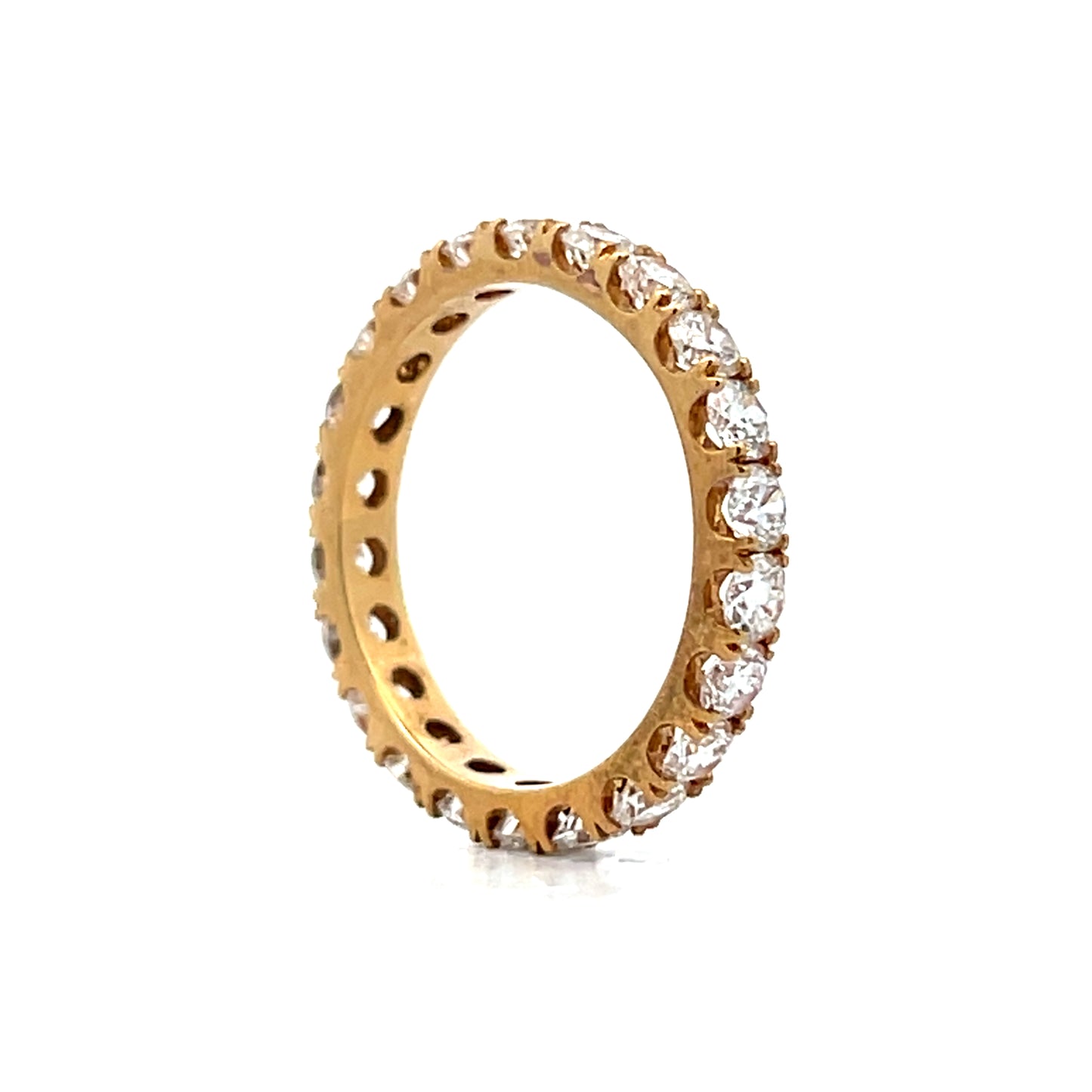 2.20 Diamond Eternity Wedding Band in 14k Yellow Gold
