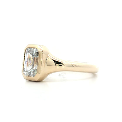 1.52 Emerald Cut Diamond Engagement Ring 14k