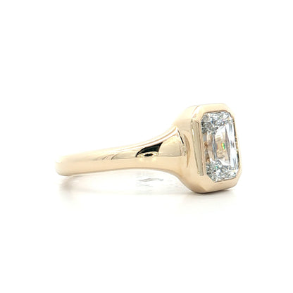 1.52 Emerald Cut Diamond Engagement Ring 14k