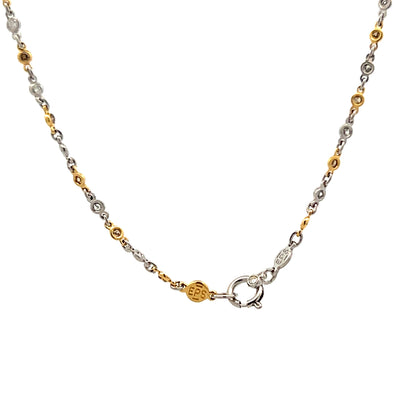1.30 Fancy Yellow Diamonds By The Yard Necklace