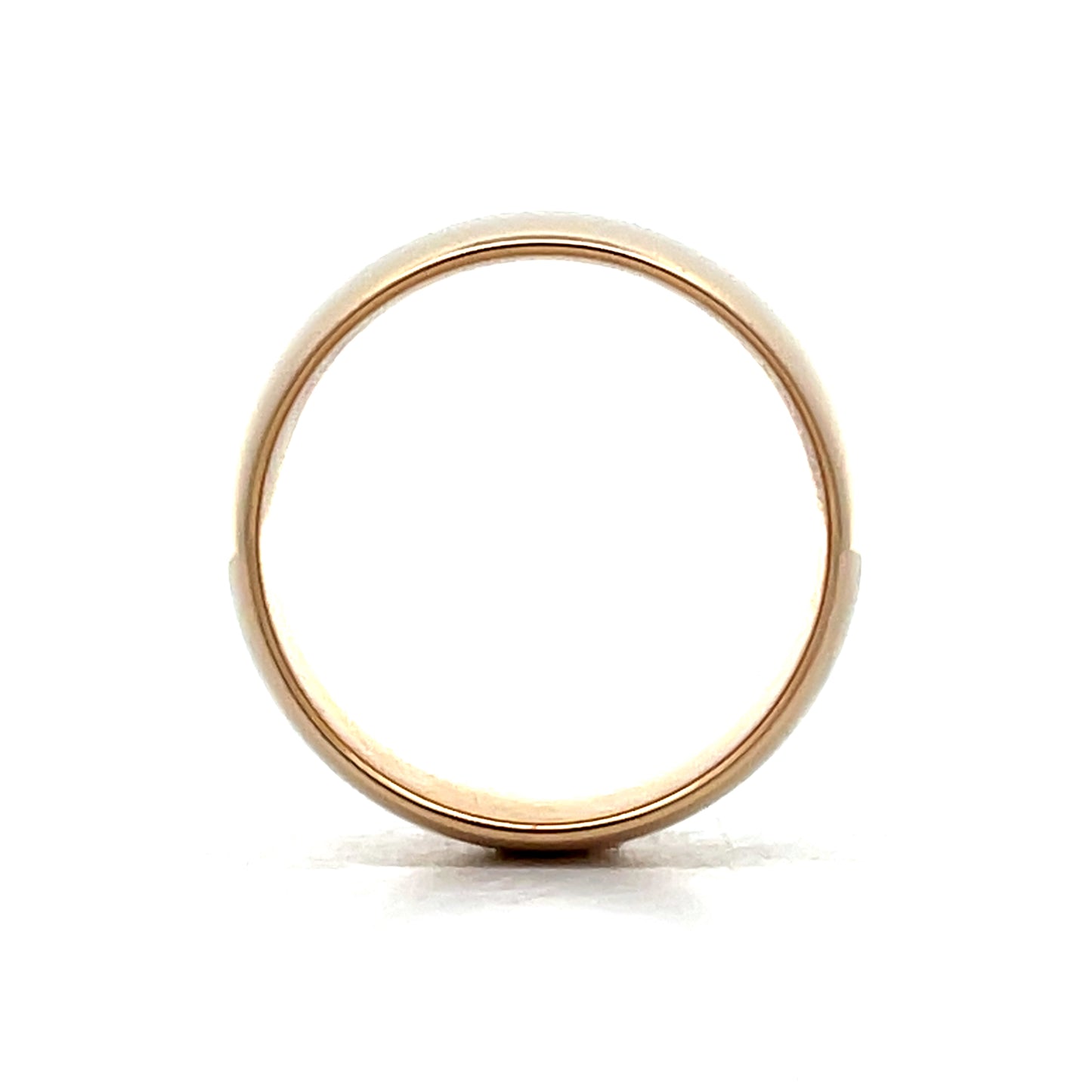 Mens Wide Cigar Wedding Band in 14k Yellow Gold