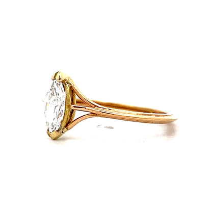 .49 Marquise Diamond Solitaire Engagement Ring 18k