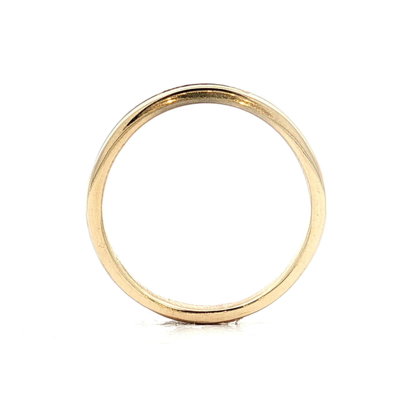 .50 Princess Cut Diamond Wedding Band 14k Yellow Gold