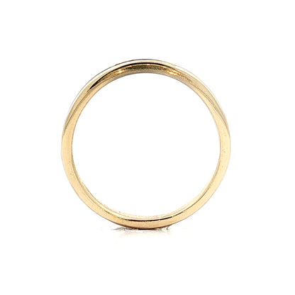 .50 Princess Cut Diamond Wedding Band 14k Yellow Gold