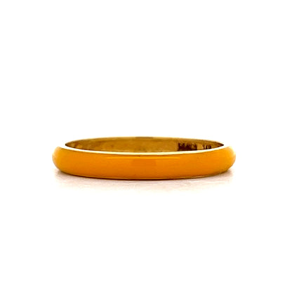 3mm Enamel Stacking Band in 14k Yellow Gold