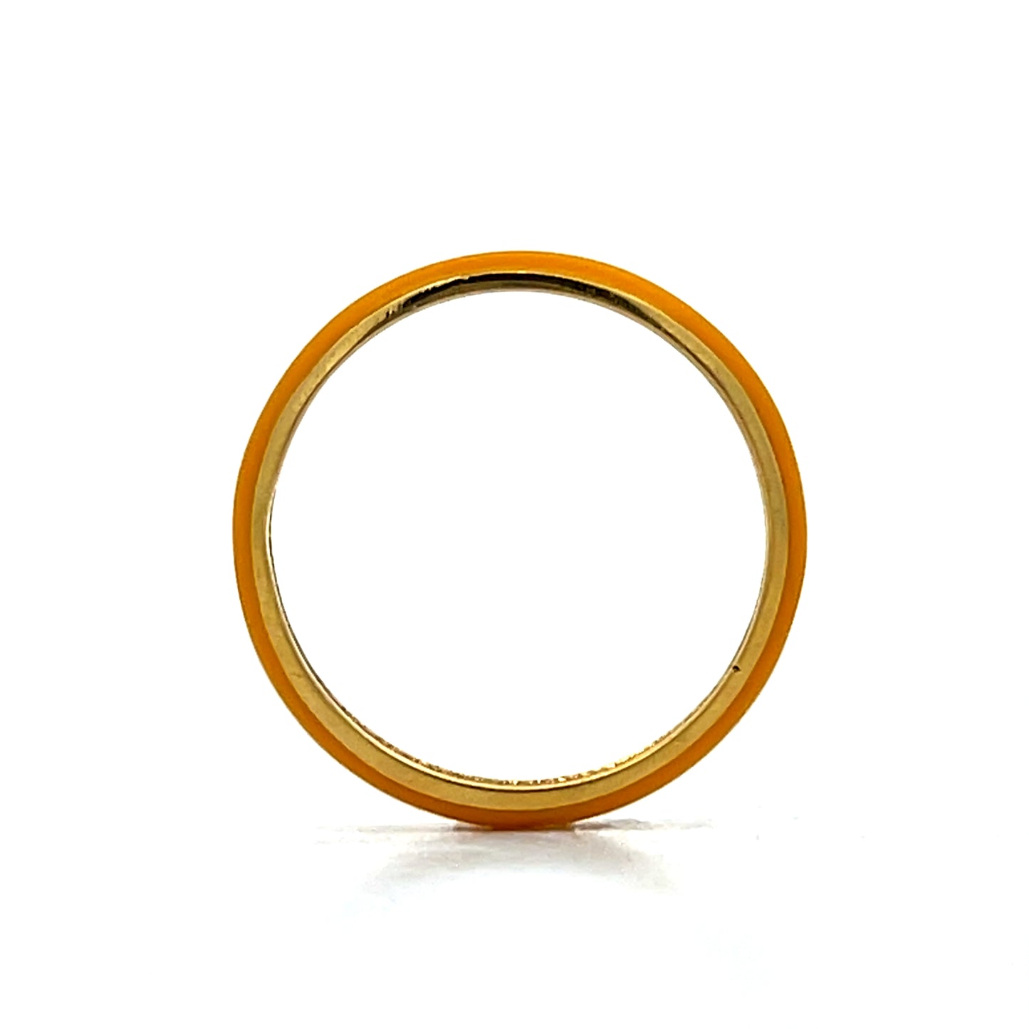 3mm Enamel Stacking Band in 14k Yellow Gold
