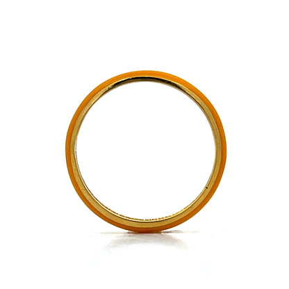 3mm Enamel Stacking Band in 14k Yellow Gold