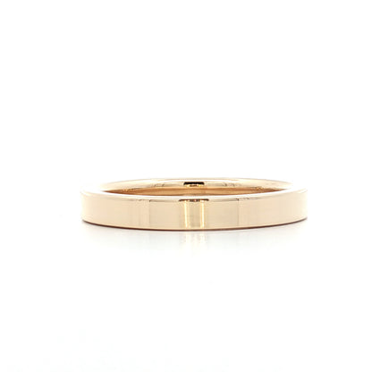 3mm Flat Edge Wedding Band in 14k Yellow Gold