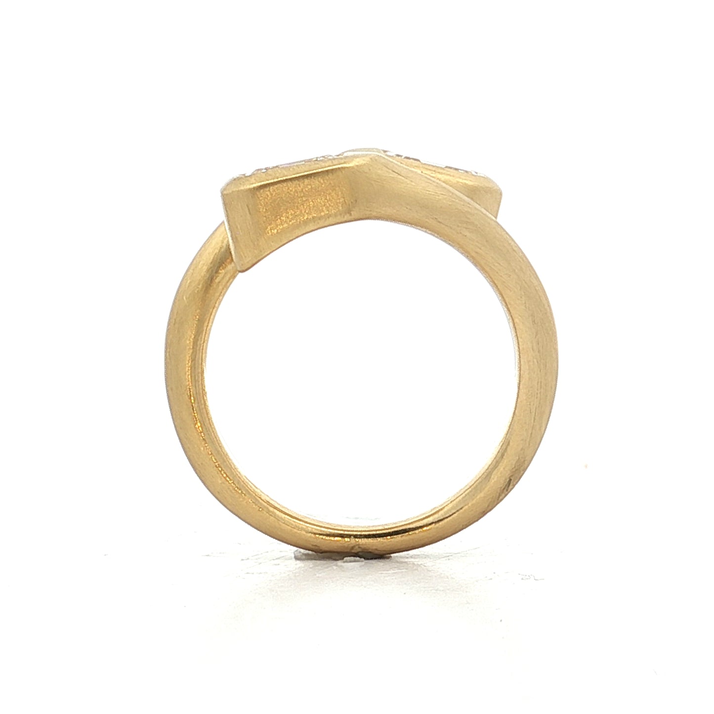 2 Carat Asscher Cut Diamond Passby Ring in 18k