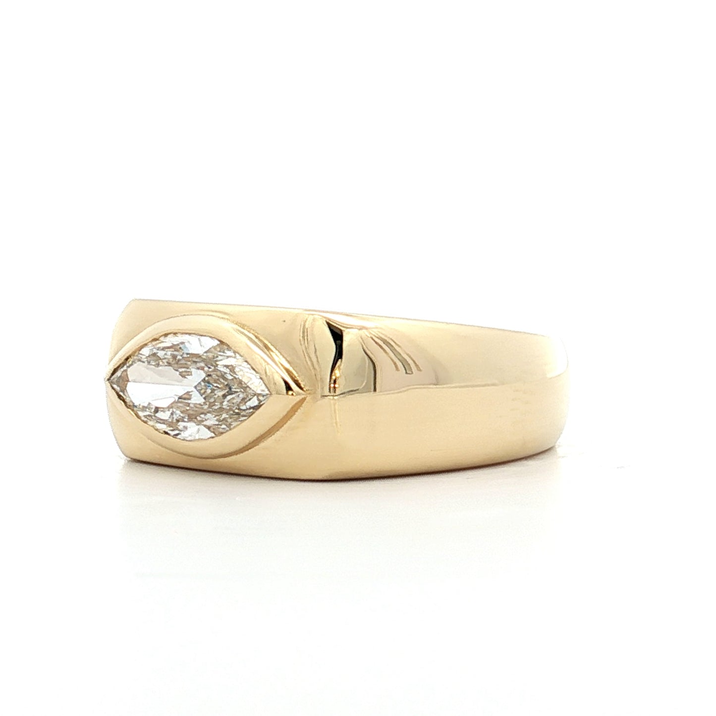 1.01 Chunky Marquise Diamond Right Hand Ring in 18k