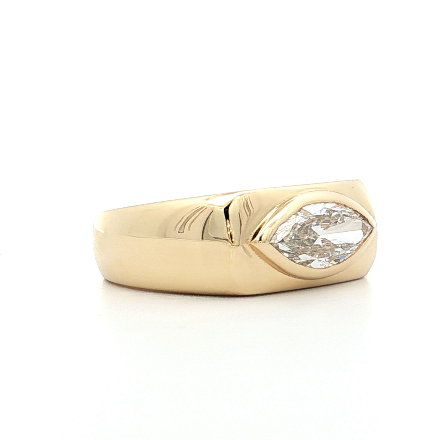 1.01 Chunky Marquise Diamond Right Hand Ring in 18k