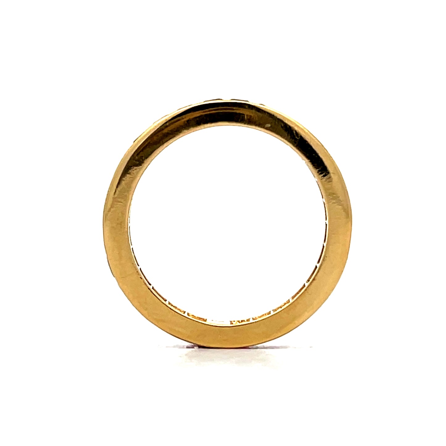 2 Carat Channel Set Ruby Eternity Band in 18k