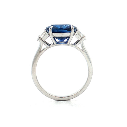 5 Carat Oval Sapphire Engagement Ring in 10k