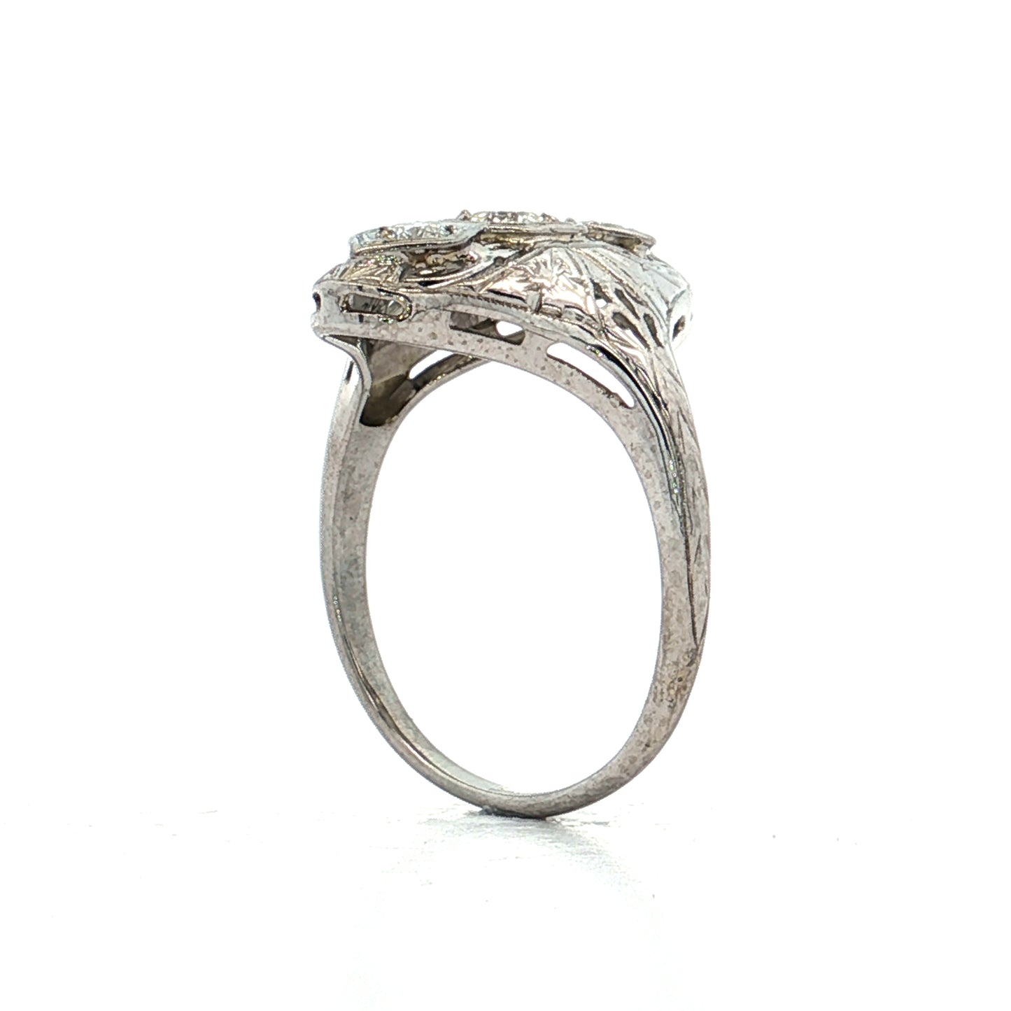 .25 Vintage Art Deco Three Stone Ring in 18k