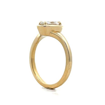 .70 Marquise Cut Diamond Engagement Ring in 14k