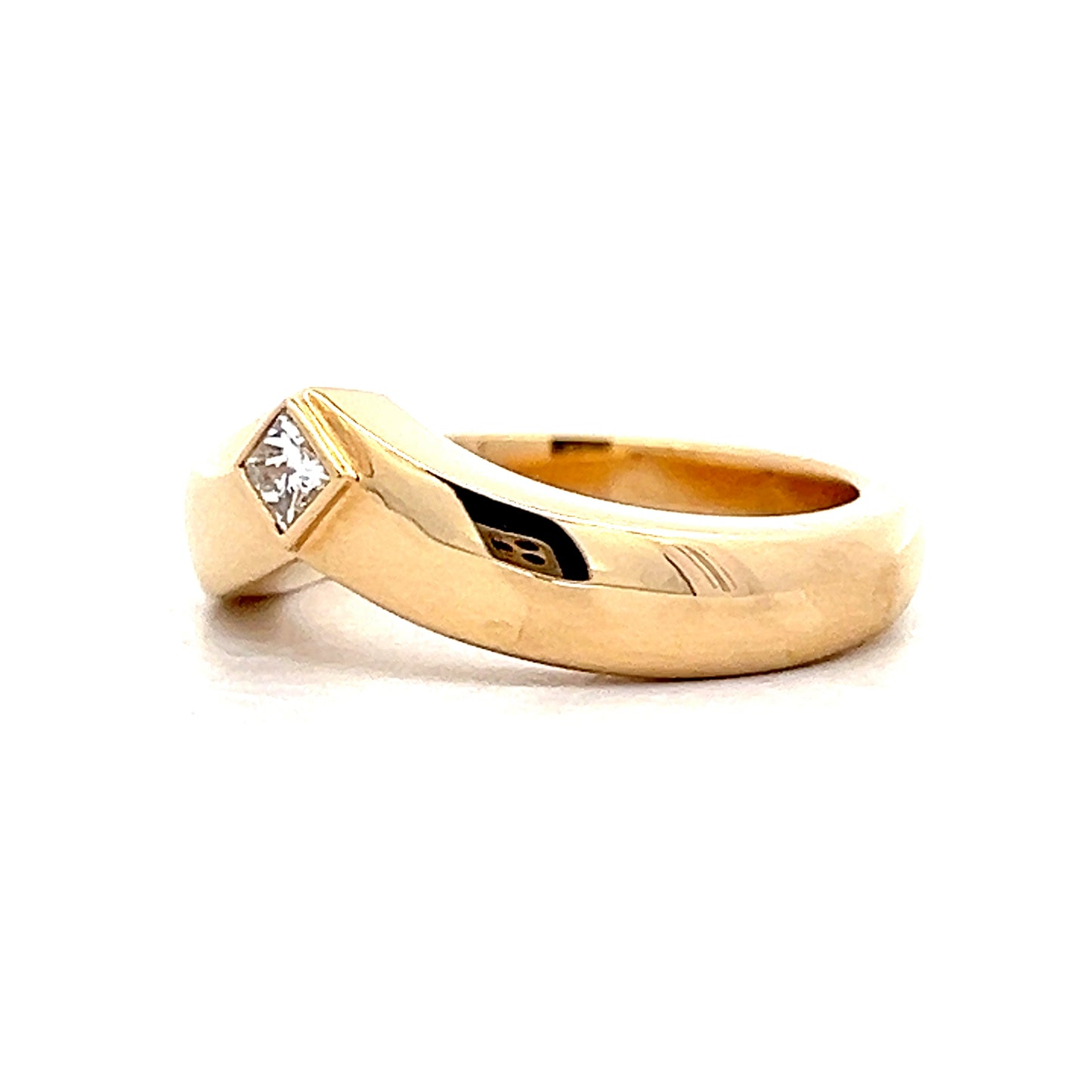 .15 Cartier Triandre Diamond Stacking Ring in 18k