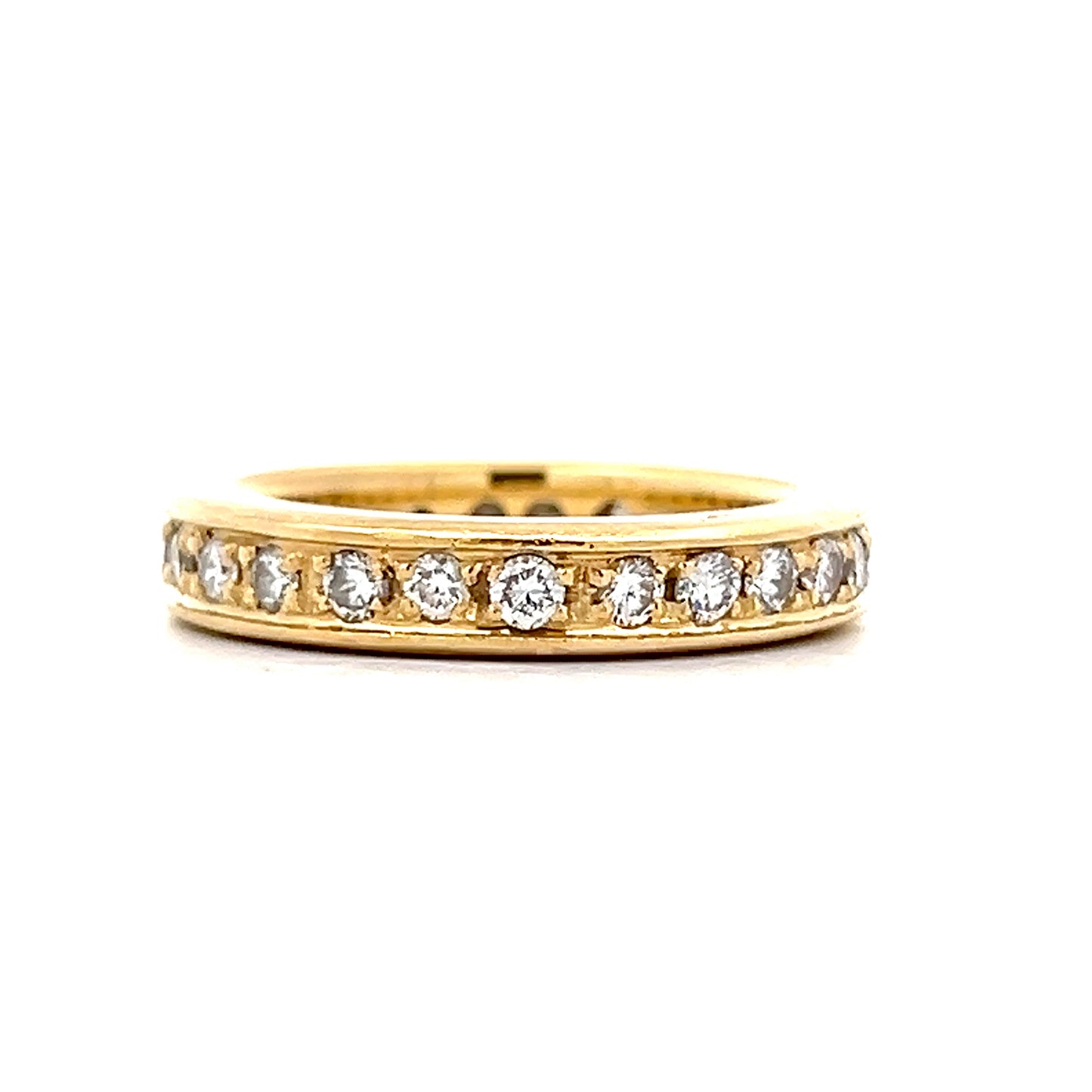 .96 Round Diamond Eternity Wedding Band in 18k