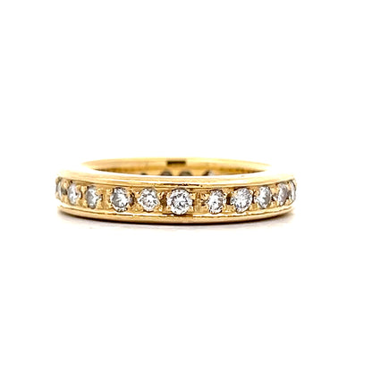 .96 Round Diamond Eternity Wedding Band in 18k