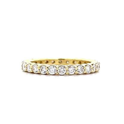 .91 Round Diamond Eternity Wedding Band in 18k