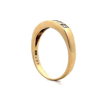 .39 Baguette Diamond Wedding Band in 18k Yellow Gold