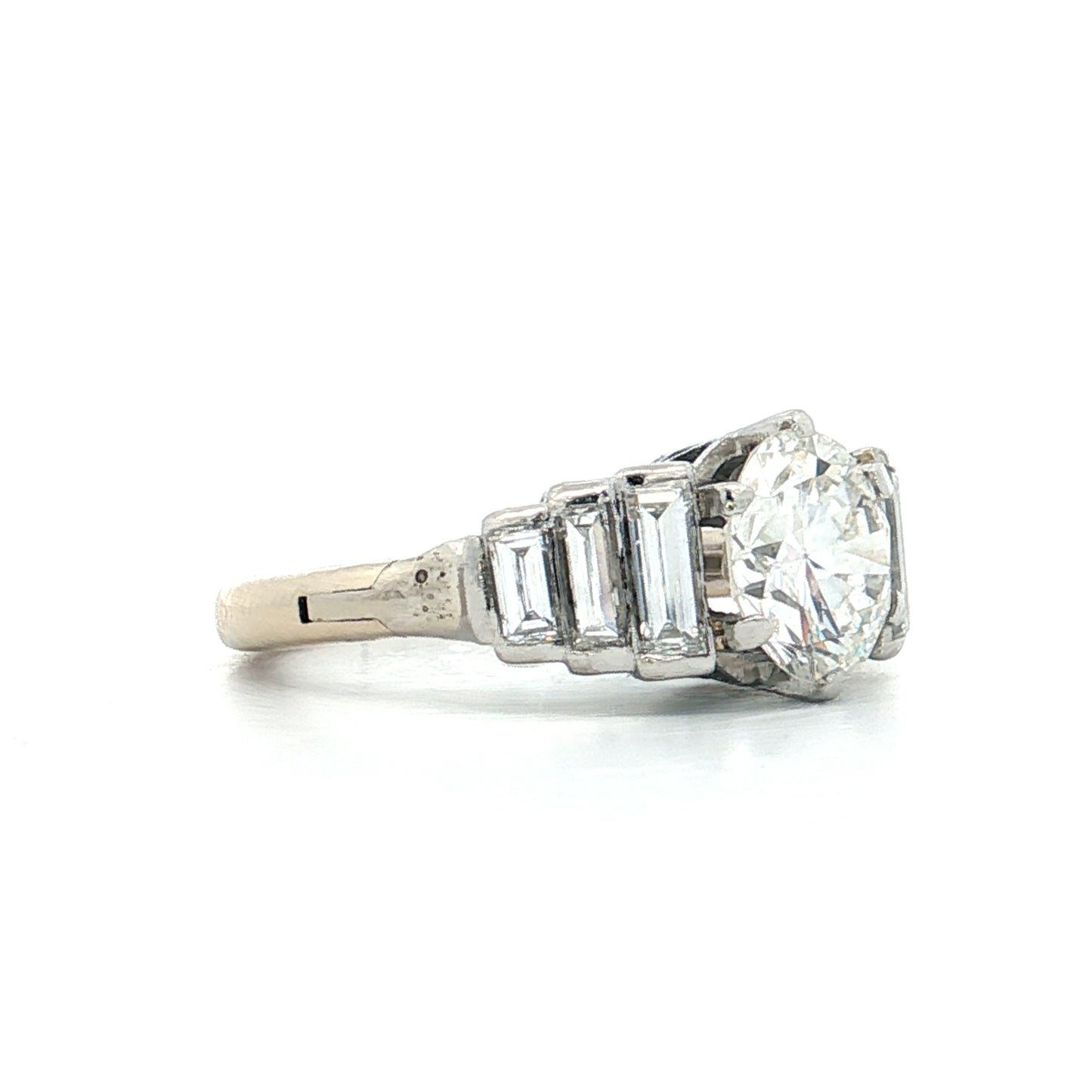 1.52 GIA Old European Diamond Engagement Ring 14k