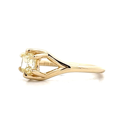 .52 Fancy Intense Yellow Diamond Engagement Ring 14k