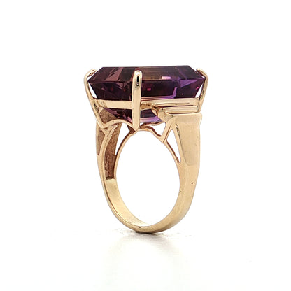 17.25 Vintage Ametrine Cocktail Ring 14k Yellow Gold