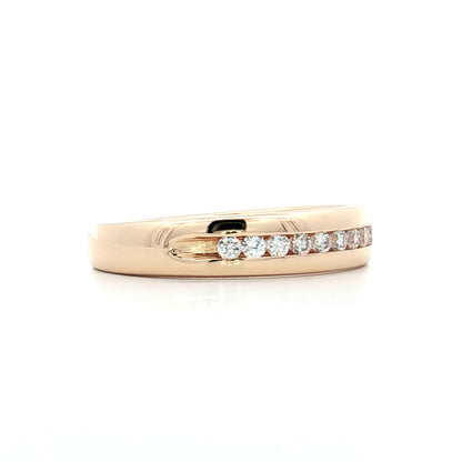 .20 Channel Diamond Wedding Band 14k Yellow Gold