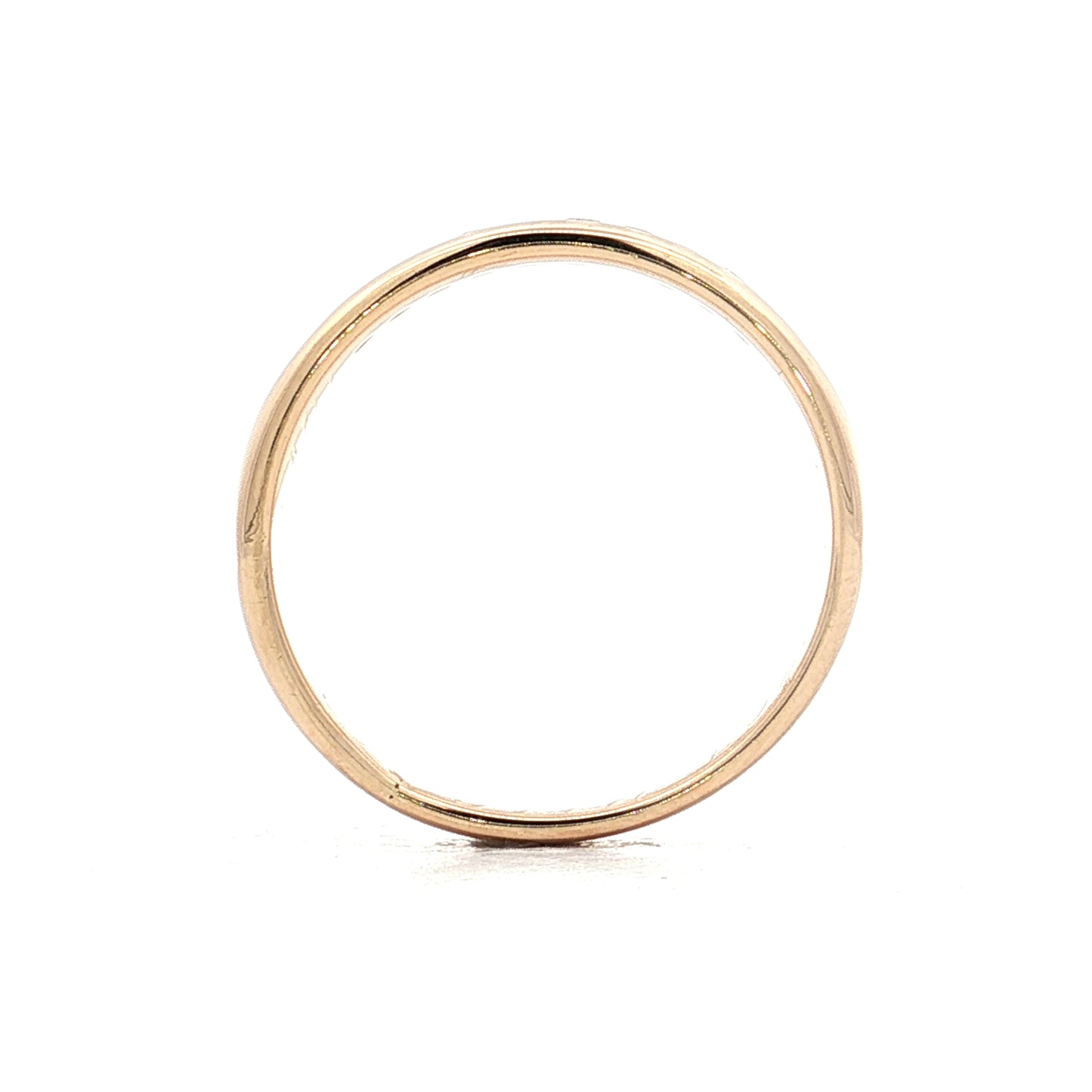 .20 Channel Diamond Wedding Band 14k Yellow Gold