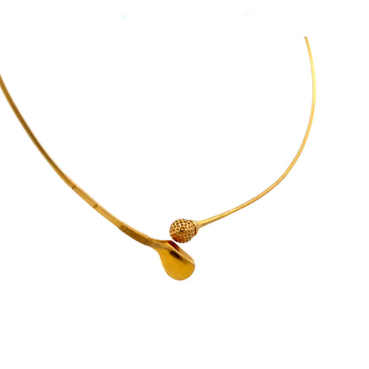 1980s Golf Club Collar Necklace in 18k Yellow Gold