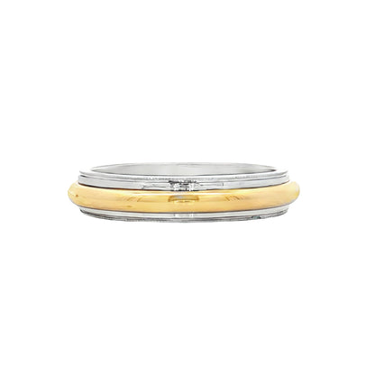 4mm Two-Tone Wedding Band in 18k/Platinum