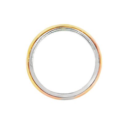 4mm Two-Tone Wedding Band in 18k/Platinum
