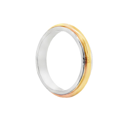 4mm Two-Tone Wedding Band in 18k/Platinum