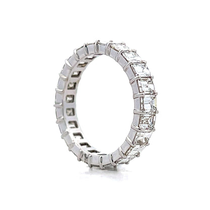 3.79 Emerald Cut Diamond Eternity Band in 18k