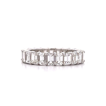3.79 Emerald Cut Diamond Eternity Band in 18k